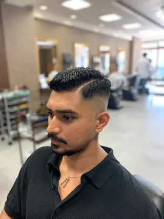 メンズ バーバーショップ涼桜新町店所属・田中大 パーマ/メンズカットのヘアスタイル