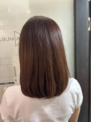 ミディアム ALBUM Academy成田楓のヘアスタイル