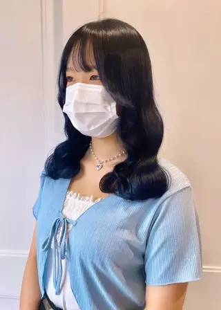 セミロング Ayuna /透明感カラーのヘアスタイル