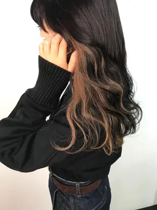 セミロング 横山 奈央のヘアスタイル