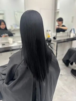 ロング カラー 韓国風暗髪ヘア🤍 🫧MIREIのヘアスタイル