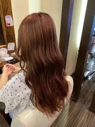 ロング カラー ヘアアレンジ 加藤 瑠美のヘアスタイル