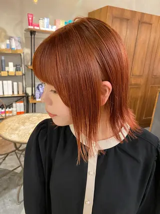 ミディアム カラー 透明感カラー🌿 ｛door｝髙橋輝のヘアスタイル