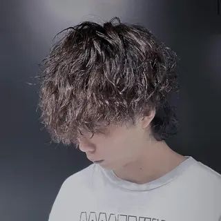 カラー メンズ カラー/アメ村/河合 顕正のヘアスタイル