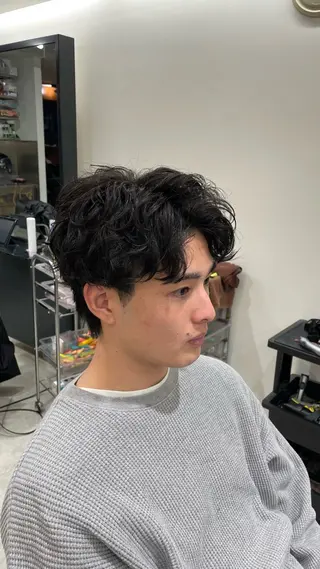 ショート パーマ メンズ fifth 阿部楓のヘアスタイル