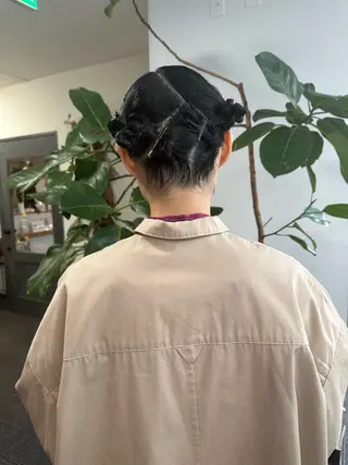 ミディアム 市川 蘭のヘアスタイル