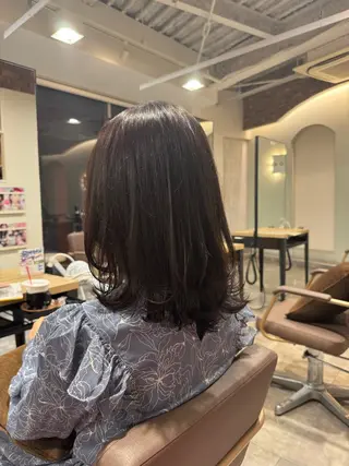 ミディアム ブリーチなし ダブルカラー三國雅矢のヘアスタイル