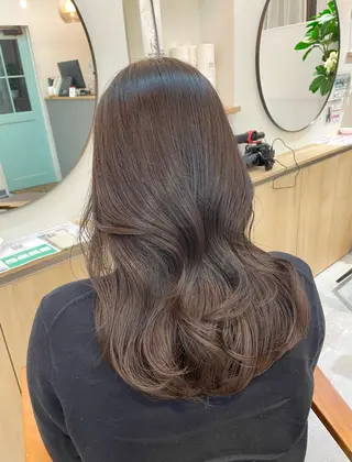 ロング カラー 韓国レイヤー 船橋 徒歩5分/小川友美のヘアスタイル