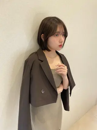 ショート カラー 透明感カラー 🩰あさのヘアスタイル