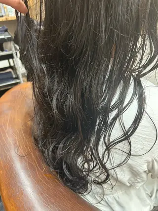 ロング パーマ 的場 勇唯翔のヘアスタイル