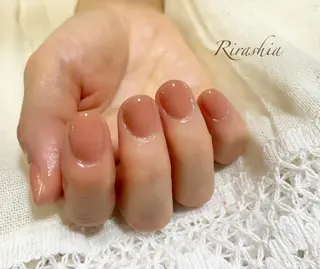 ネイル うる艶♡透明感ネイル Rirashiaのネイルデザイン