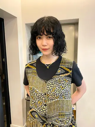 ミディアム パーマ ヒカル/ミディアム パーマ/ロングパーマのヘアスタイル