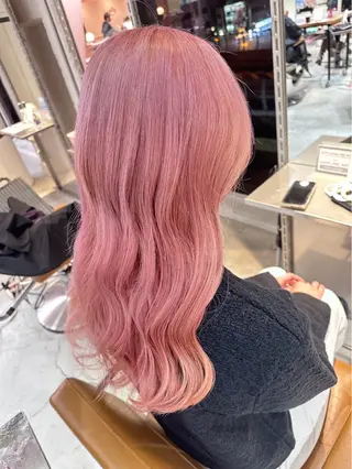 ロング LUNTY NAMBA 難波駅前店所属・透け感ベージュ 🪐REN🪐のヘアスタイル