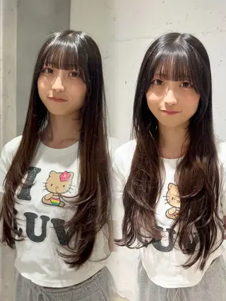 ロング 花島 あんなのヘアスタイル
