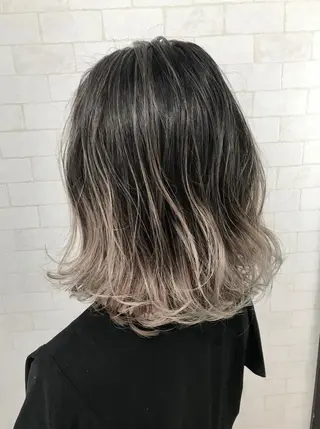 ミディアム カラー 神野 雅樹のヘアスタイル