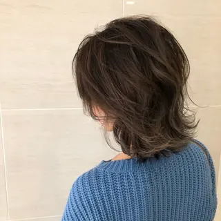 ミディアム 田中 鉄雄のヘアスタイル