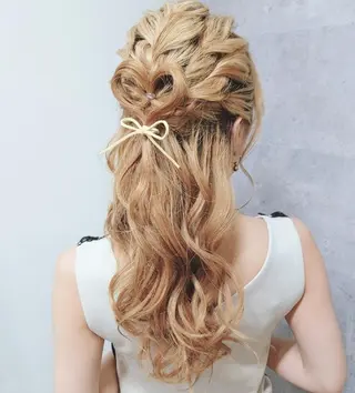 ロング ヘアアレンジ PRIVATE SALON EYES所属・EYES リアのマツエク・マツパデザイン