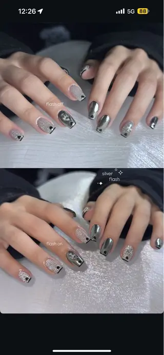 ネイル GRANDE大須 Cecil💜のネイルデザイン