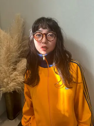 ロング カラー パーマ 梶原 蔵人のヘアスタイル