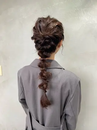 ロング ヘアアレンジ まとまるボブ🌼 アレンジ🌼鴨下穂香のヘアスタイル