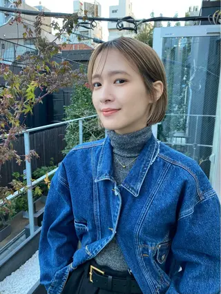 ショート カラー 似合わせカット レイヤーボブウルフのヘアスタイル