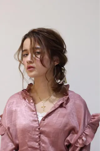 ヘアアレンジ 似合わせ艶髪カラー ❤️ハダユミのヘアスタイル