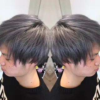 ショート カラー メンズ 大久保 隆蔵のヘアスタイル