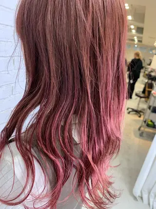 セミロング カラー LUXBE LUCE那覇イオン店所属・LUXBE LUCEのヘアスタイル