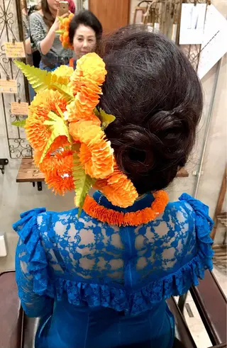 セミロング まつパ・ヘアセット ♡Chinami♡のマツエク・マツパデザイン