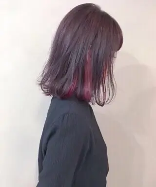 ミディアム 上本 真永のヘアスタイル
