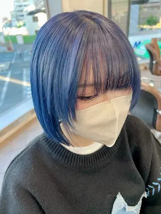 ショート カラー Ripps長居所属・メテオ ／ヘアカラー 西川菜実のヘアスタイル