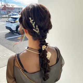 ヘアアレンジ 青とそら いしざかのヘアスタイル