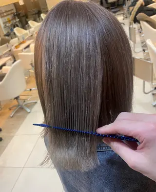 ショート 塩谷黎✨ブリーチ無W カラーメンズパーマ✨のヘアスタイル