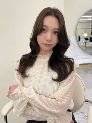 ロング カラー ヘアアレンジ maoブリーチ無し 似合わせカラーのヘアスタイル