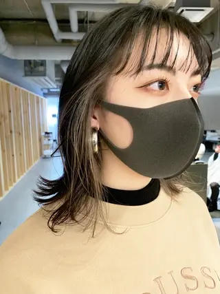 ミディアム カラー よしだ とおいのヘアスタイル