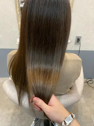 ロング カラー 縮毛矯正・髪質改善 人気No1🩶北島のヘアスタイル