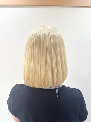 ミディアム カラー ブリーチ特化/透明感 カラー森山陽向のヘアスタイル