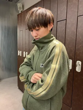 メンズ ハイトーン/顔まわり レイヤー/YUKAのヘアスタイル