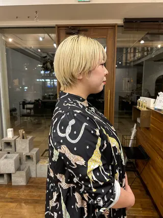 ショート siro所属・透明感カラー/ボブ/ siro meruのヘアスタイル