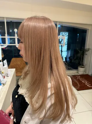 カラー 🎀ハイトーン🎀 🩶艶髪🩶YUNAのヘアスタイル