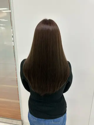 ロング 透明感ピンクカラー 銀座🍒AYANEのヘアスタイル
