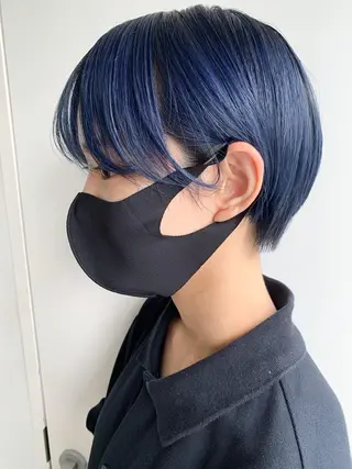 ショート nuu所属・💜ショート💜 ウルフ、ボブ二色亜美のヘアスタイル