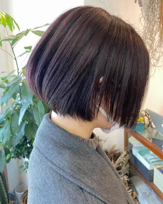 ショート カラー パーマ OVER→三軒茶屋 /縮毛矯正・髪質改善のヘアスタイル