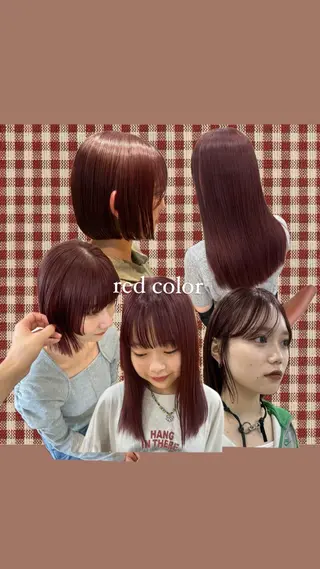カラー ベージュ🧸/ボブ ダブルカラー/このかのヘアスタイル