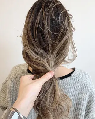 ロング カラー ヘアアレンジ 髪質改善land千葉所属・阿部 圭悟のヘアスタイル