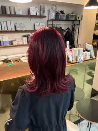 ミディアム カラー アンダルーサ ヘア デザイン所属・みやもと こゆきのヘアスタイル
