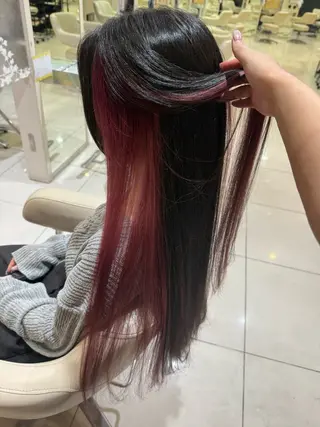 ロング カラー アンフェリール原島店 ハイトーン/レイアのヘアスタイル
