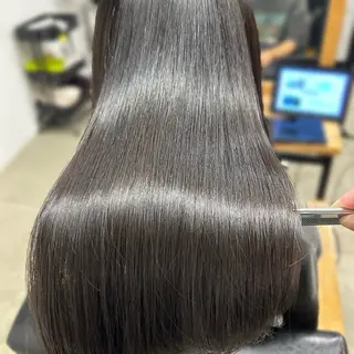 ロング パーマ みやたゆうき 髪質改善講師のヘアスタイル