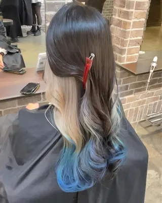 ロング カラー ACROあべの店所属・艶カラー/インナー /グラデ/大西小百合のヘアスタイル