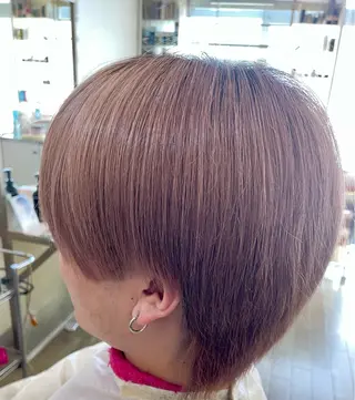 ショート カラー メンズ ヤマウチ  ヒデキのヘアスタイル